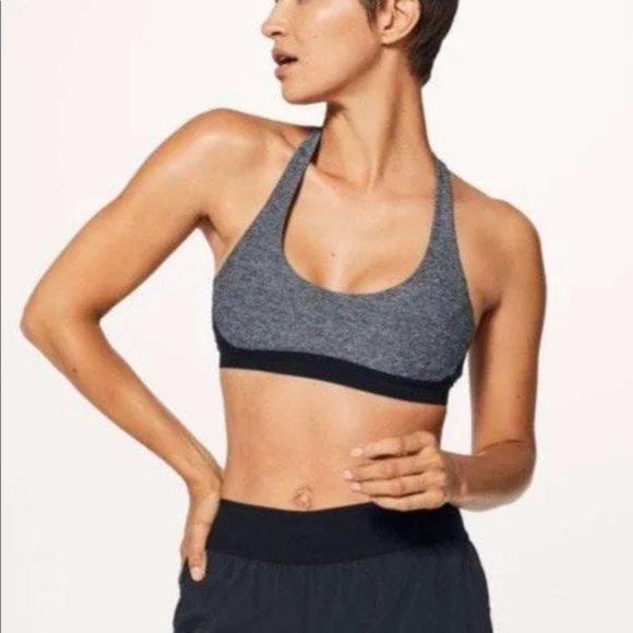 lululemon athletica Other - Lululemon Box It Out Bra Heathered Black/Black 6